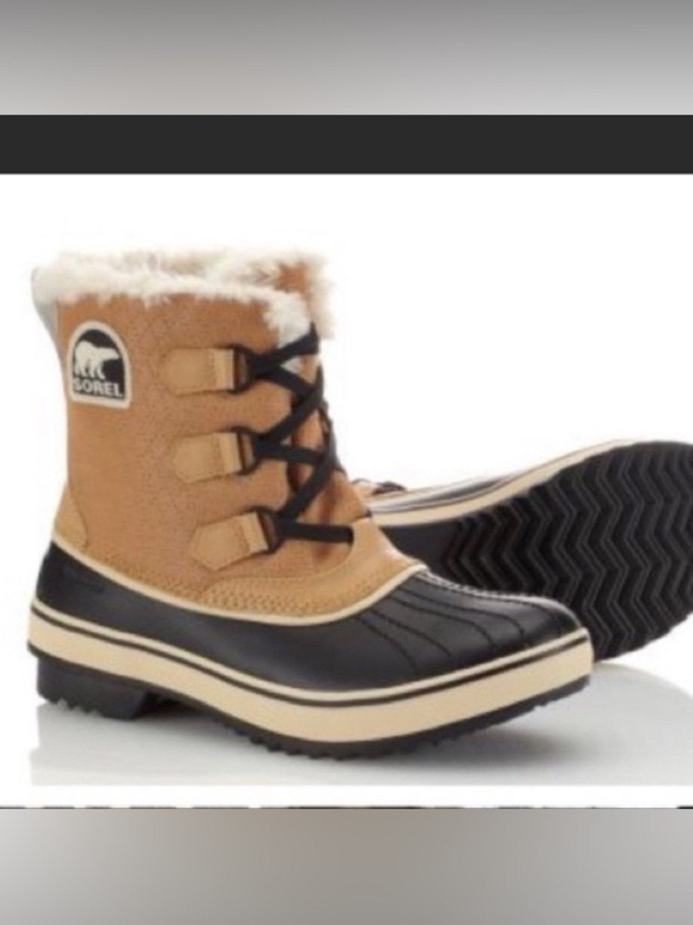 Sorel | Tivoli Waterproof “Duck” Fleece Leather Winter Boots Brown Tan Size 7